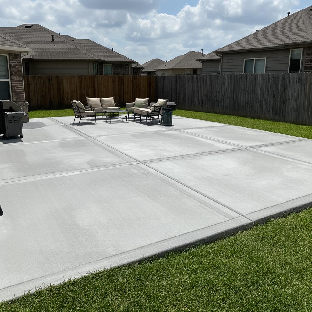 Completed concrete project
